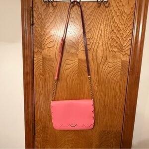 Kate Spade Pink Scalloped Edge Crossbody Bag